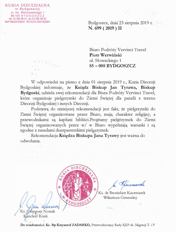 Rekomenadcja Biskupa